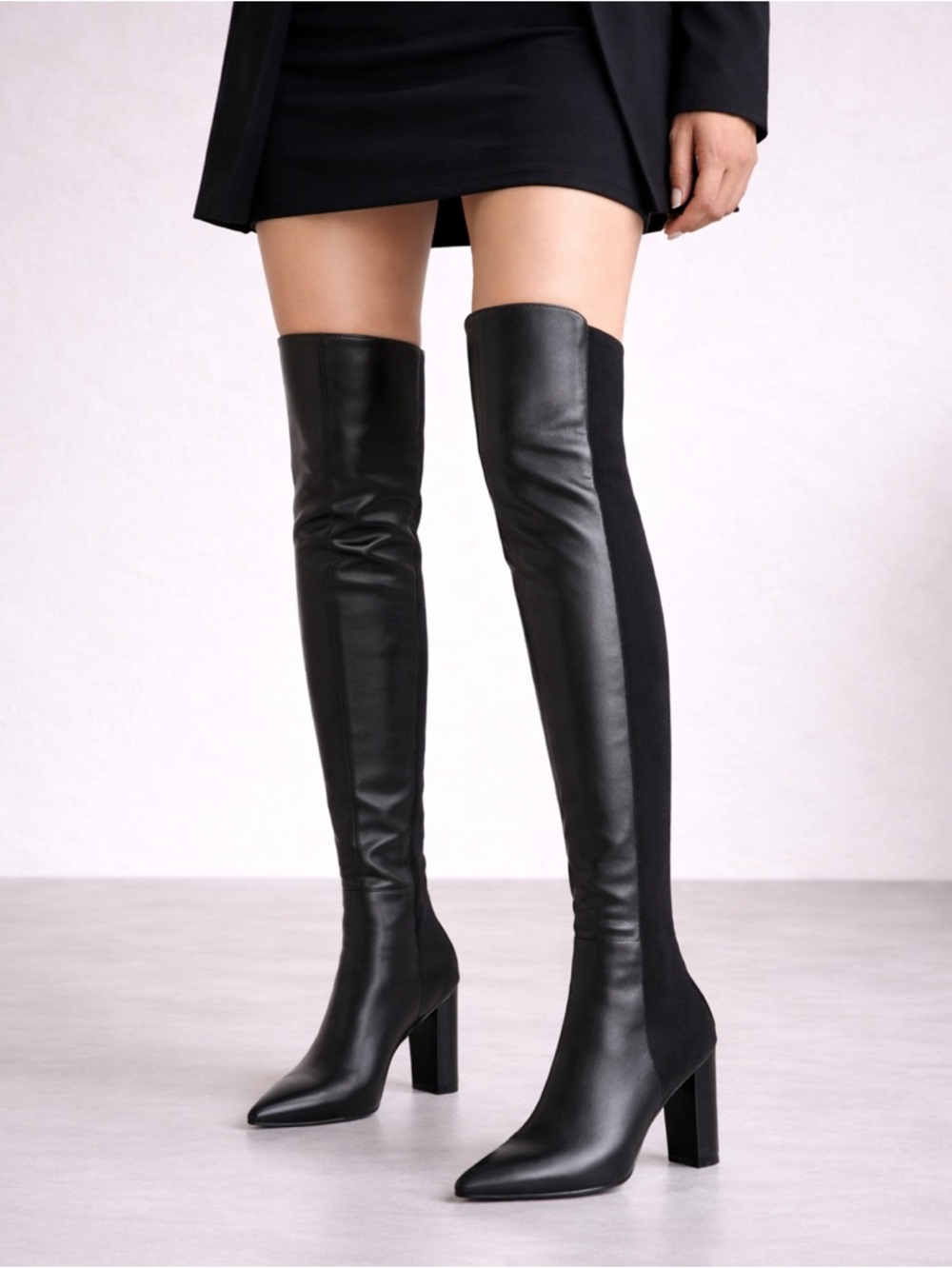 STUART WEITZMAN‎  LINSI OVER THE KNEE BOOT IN BLACK OFF SIZE L-10 R-9.5 - Picture 11 of 11